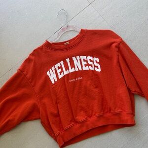 Sporty & Rich Red Wellness Sweatshirt